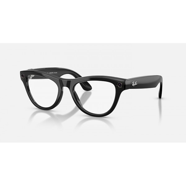 Очки с камерой Ray-Ban Meta Skyler Gen 2 RW4014 Shiny Black / Transitions Amethyst, 52-20-150 мм