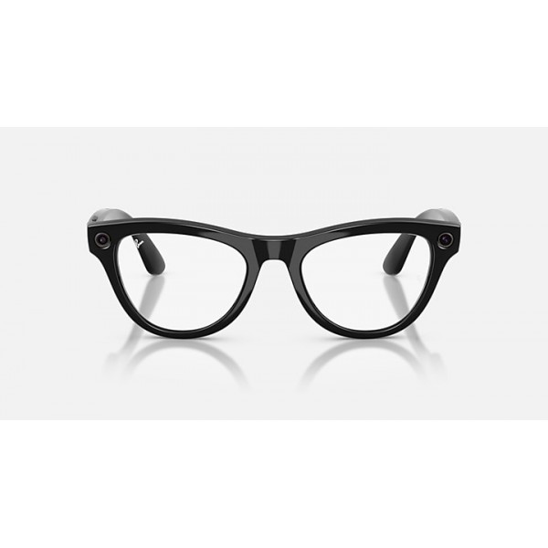 Очки с камерой Ray-Ban Meta Skyler Gen 2 RW4014 Shiny Black / Transitions Amethyst, 52-20-150 мм