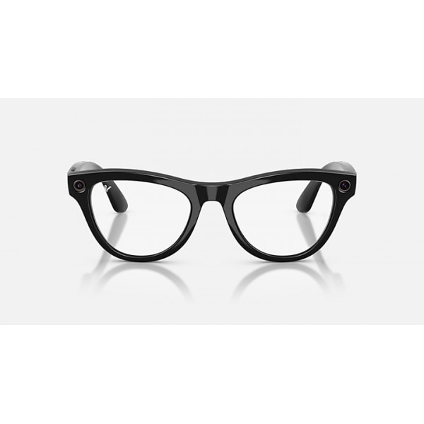 Очки с камерой Ray-Ban Meta Skyler Gen 2 RW4014 Shiny Black / Transitions Graphite Green, 52-20-150 мм