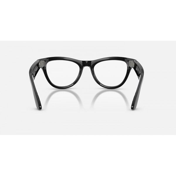 Очки с камерой Ray-Ban Meta Skyler Gen 2 RW4014 Shiny Black / Transitions Graphite Green, 52-20-150 мм
